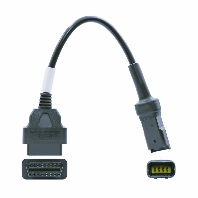 Фото Диагностический кабель OBD ZF-S для мотоциклов Ducati, 4-контактный разъем, адаптер с 16-контактного разъема на OBD2 №2