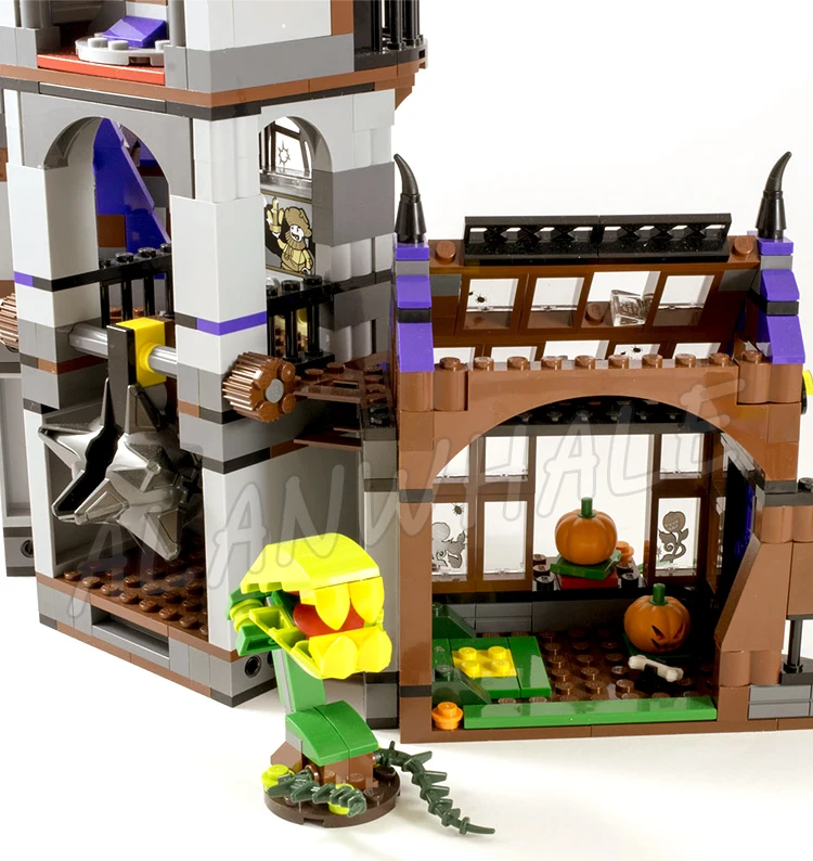 860 шт. серия фильмов Таинственный особняк модульный дом с привидениями замок 10432