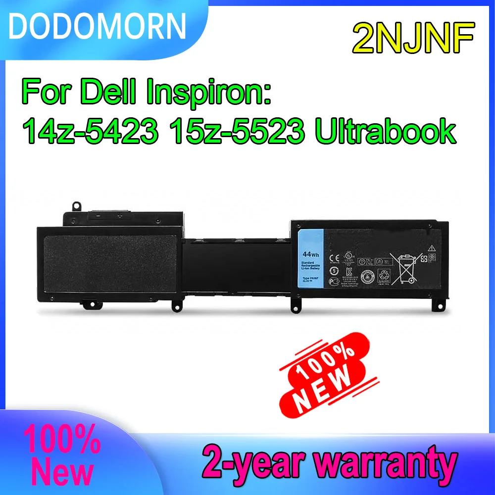 

DODOMORN 2NJNF New Laptop Battery For Dell Inspiron 14z-5423 15z-5523 Series T41M0 TPMCF 8JVDG 11.1V 44Wh Replaceable Batteries