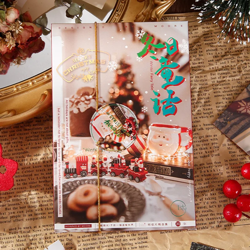 

30 листов/набор, открытки из серии «Сказки зимы»