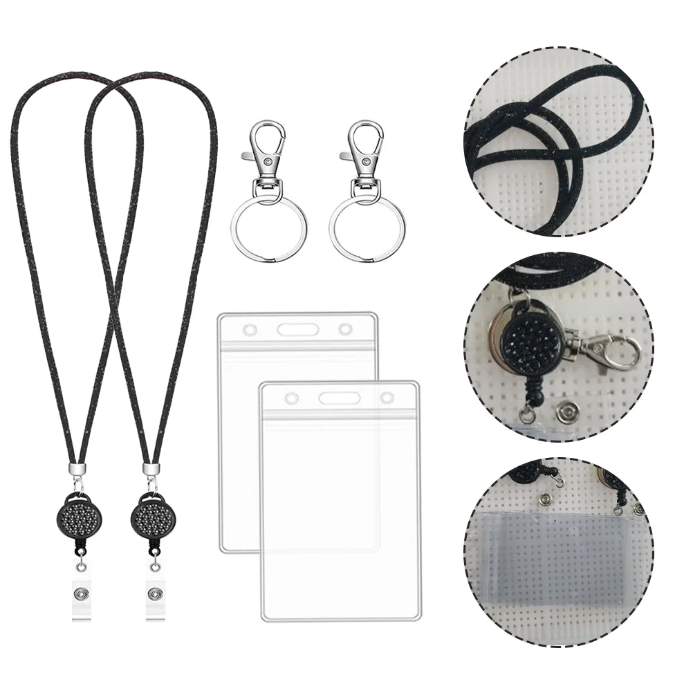 

Держатель для бейджа, чехол для бирки, чехол для работы в деловом стиле, игровой чехол, держатель, студенческий зажим, шнурок, шнурок для имен...