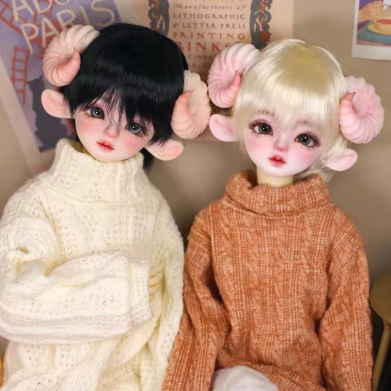 Новинка 1/4 BJD кукла голова с телом без лица Смола овечка мальчик NudeDoll шарнирные