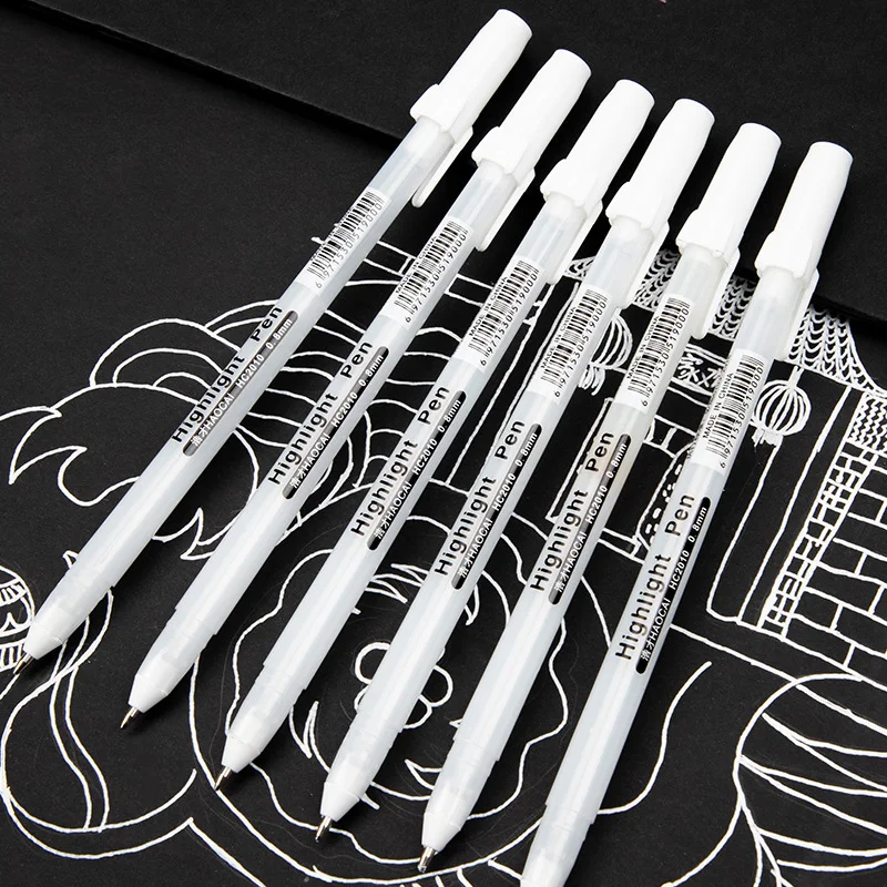 23pcs Permanent Art Paint Marker Set 0.7mm White Gold Silver