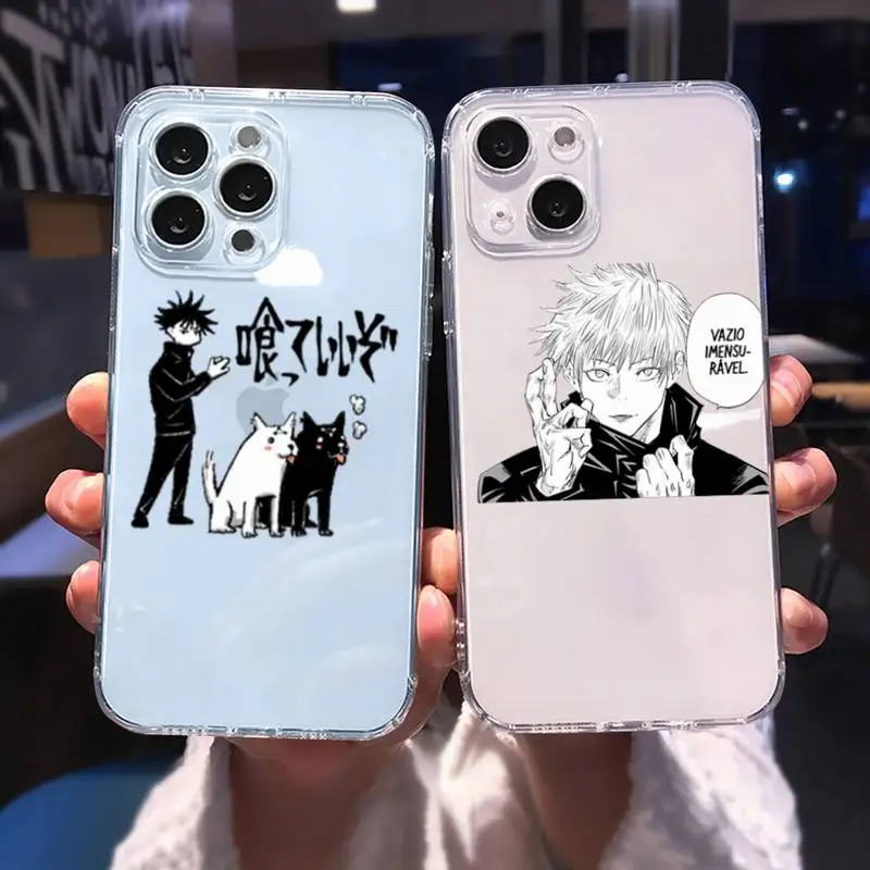 

Jujutsu Kaisen 1 Phone Case For iphone 13 12 11 8 7 plus mini x xs xr pro max Transparent soft