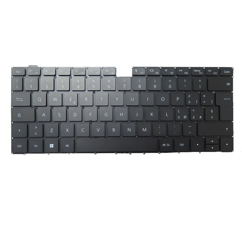 Клавиатура для ноутбука HUAWEI MateBook 16 CREM-WFD9 итальянская черная с подсветкой