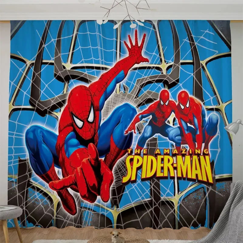 

Disney Cartoon Captain Spiderman Blackout Curtains for Living Room Shading Curtain for Bedroom Home Decor