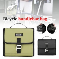 bike handlebar bag 7l waterproof bike handlebar bag portable cycling bicycle bag for brompton folding bikes bike shoulder bag