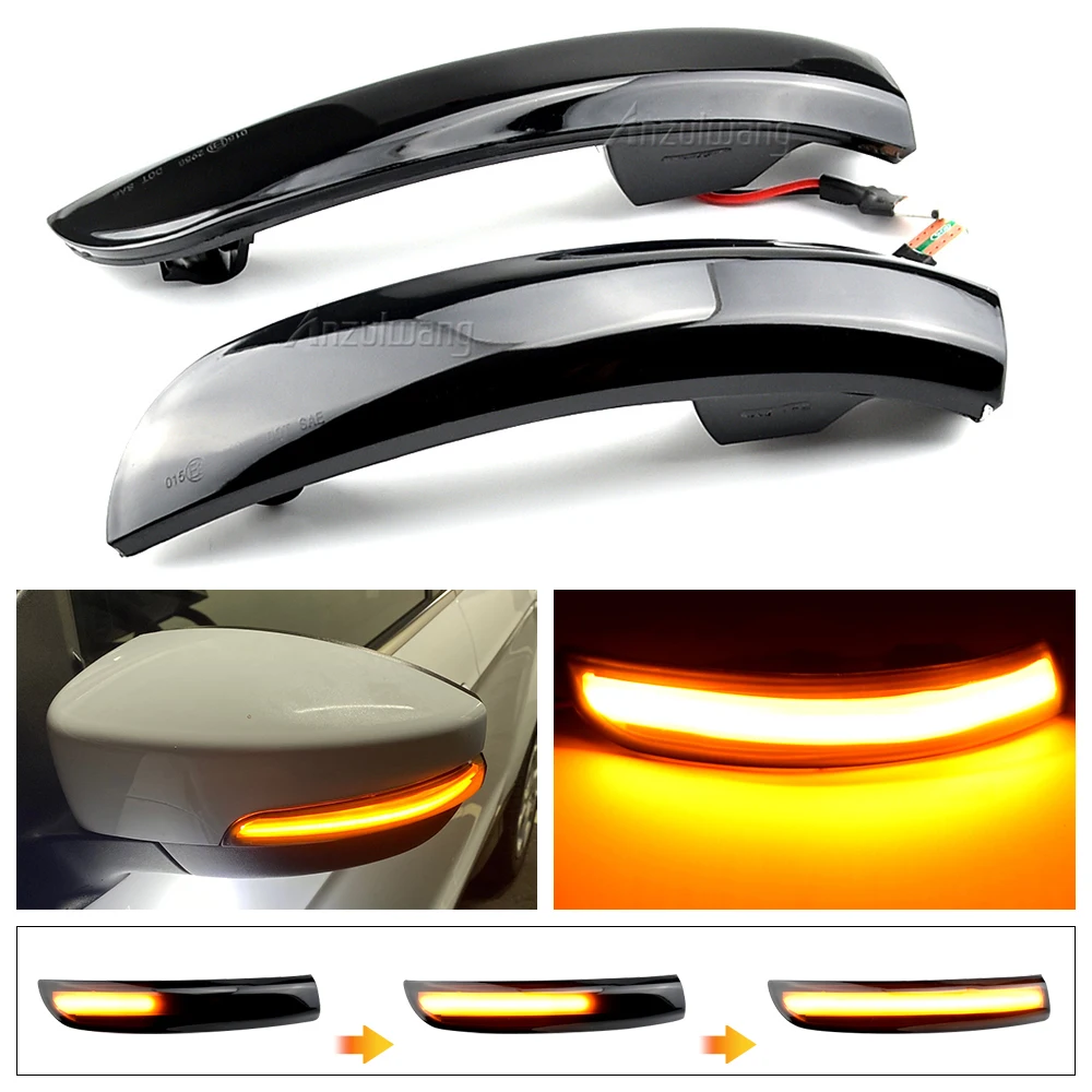 

Side Mirror Indicator LED Dynamic Turn Signal Light For Ford Kuga II Escape 2013-2019 EcoSport 2013 2014 2015 2016 2017 2018