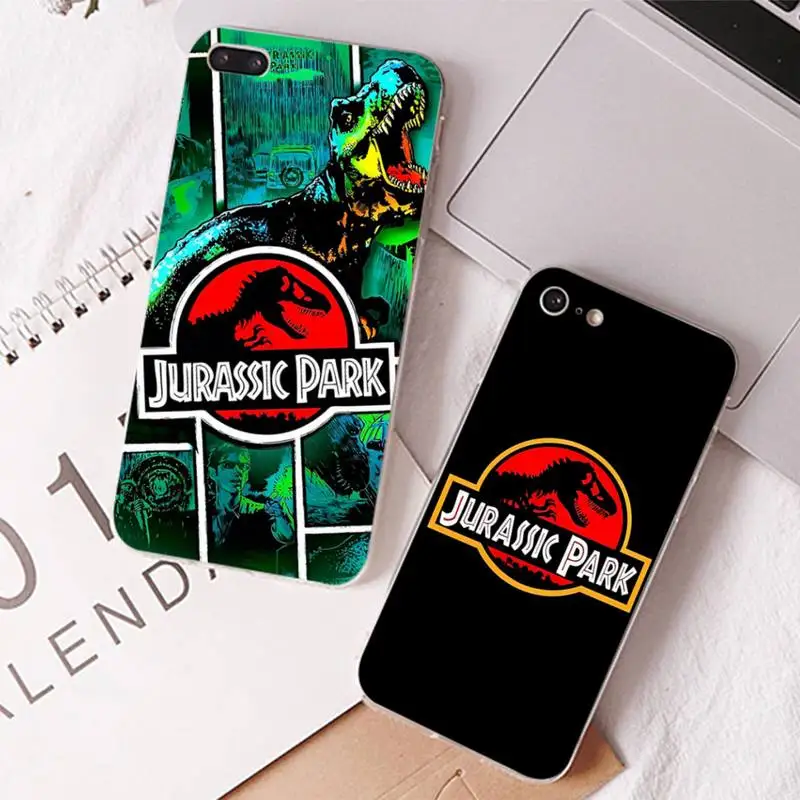 

Jurassic Park Dinosaur Phone Case For iPhone 13 14 Pro Max XS XR 12 11 Pro 13 Mini 6 7 8 Plus Clear Back Cover Capa