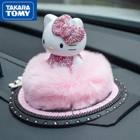 takara tomy plush diamond hello kitty car perfume ornament girls car cute cartoon perfume bottle flower decoration ornament