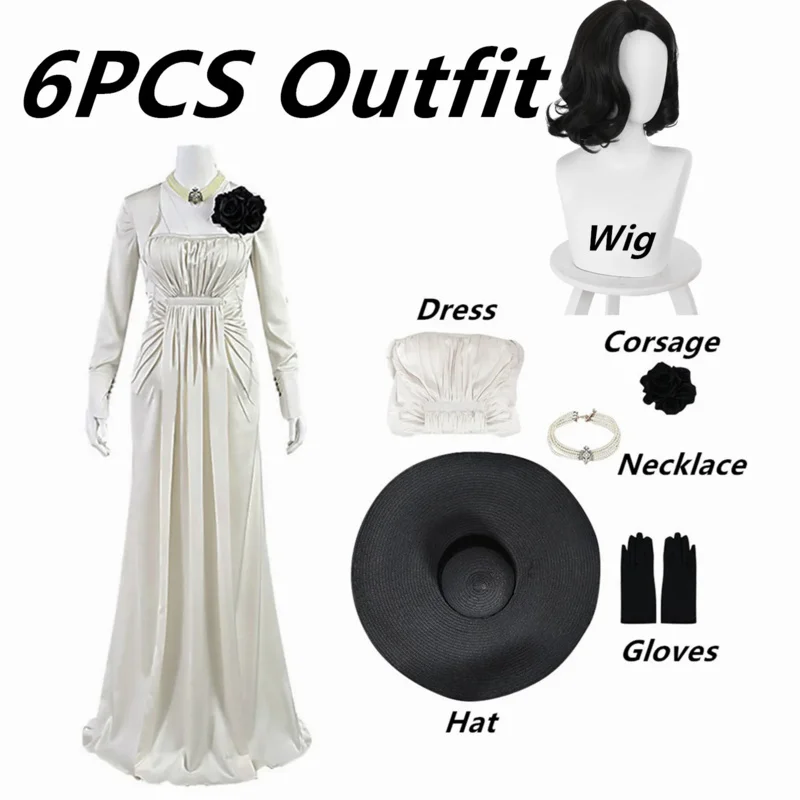 Женское вечернее платье Alphina Dimitrescu юбка для Хэллоуина карнавальный костюм