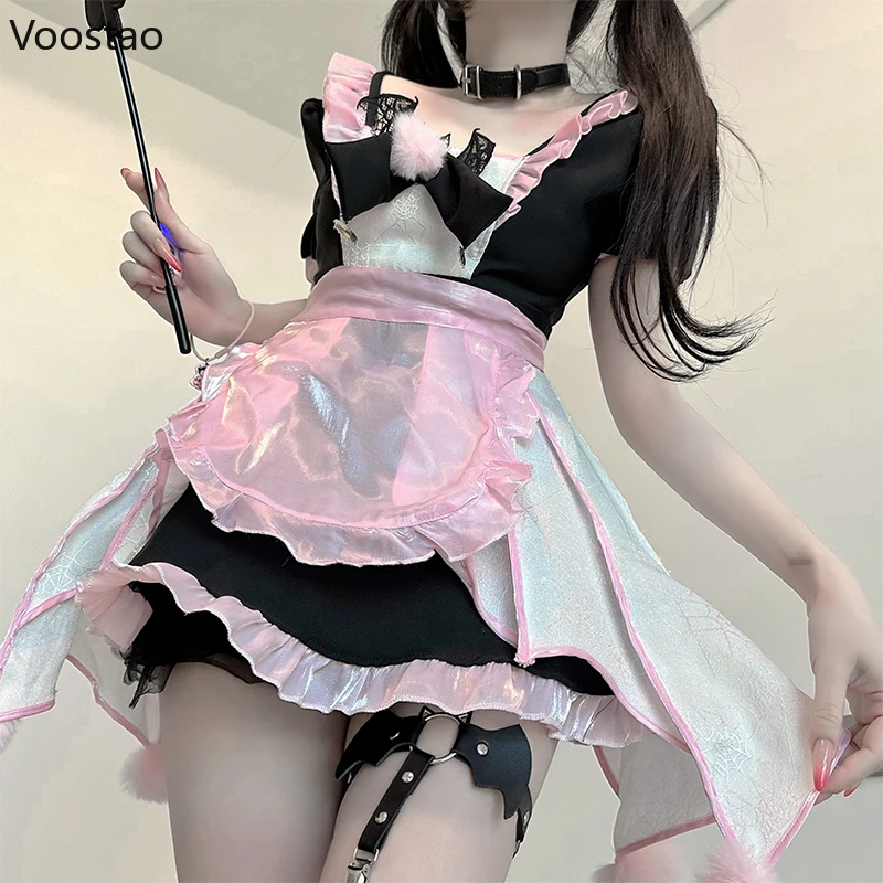 Женское платье для вечеринки в готическом стиле пикантные костюмы горничной