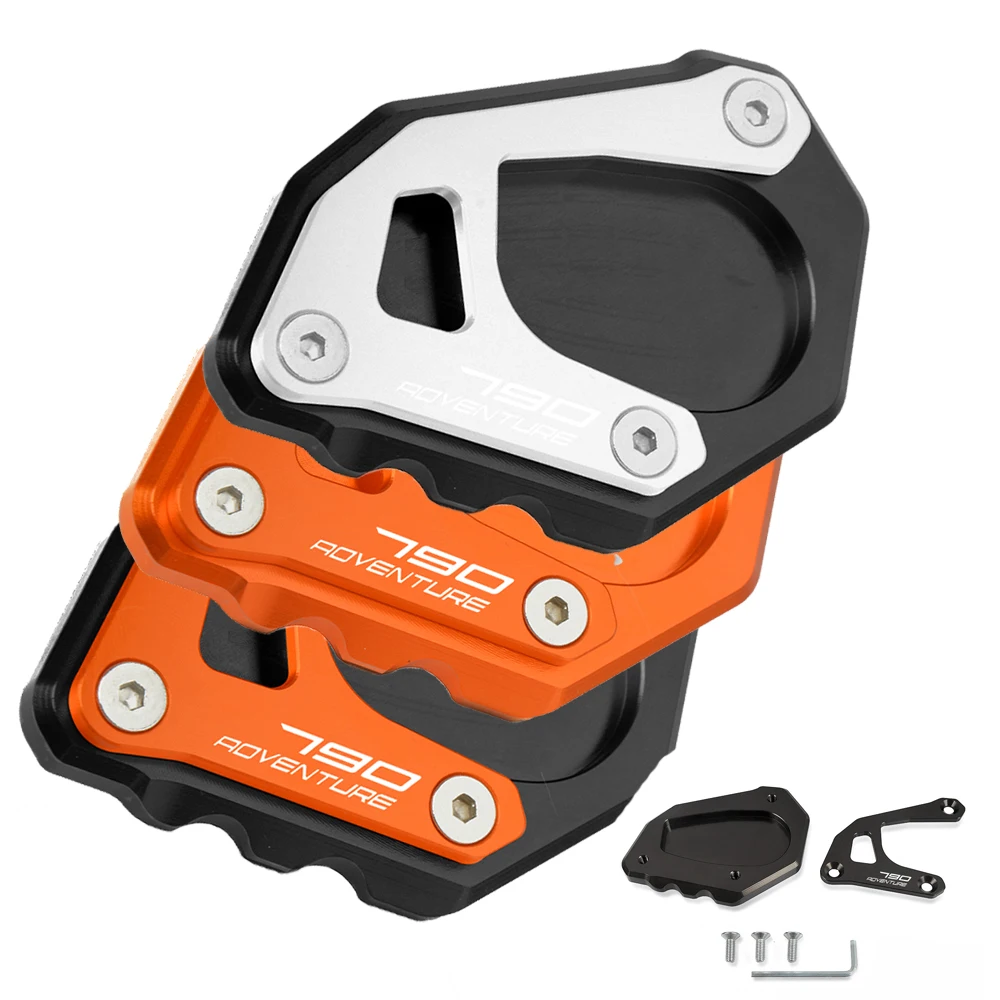 

790 ADV Приключения R S 2019 2020 2021 мотоциклетная боковая подставка для 790 приключений увеличитель пластина подставка Выдвижная защита