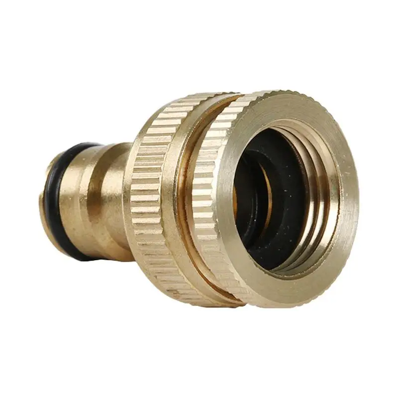 

Water Hose Connector Sunproof Leak Proof Brass Quick Hose Adapter Indoor & Outdoor Hose Fittings For Car Wash Portable Water