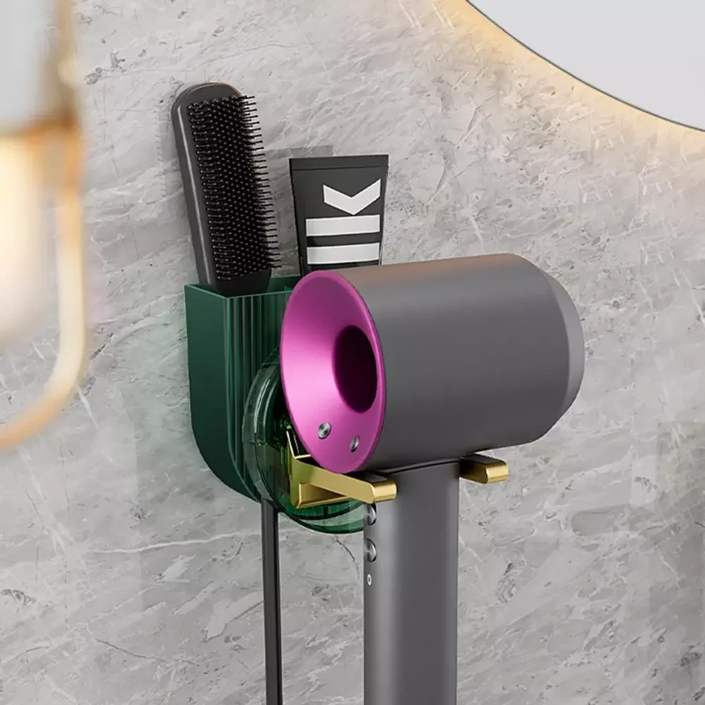 

Hair Dryer Cradle Fashion Adjustable Hook Lightweight Wall Mounted Hair Dryer Holder Bathroom Accessories