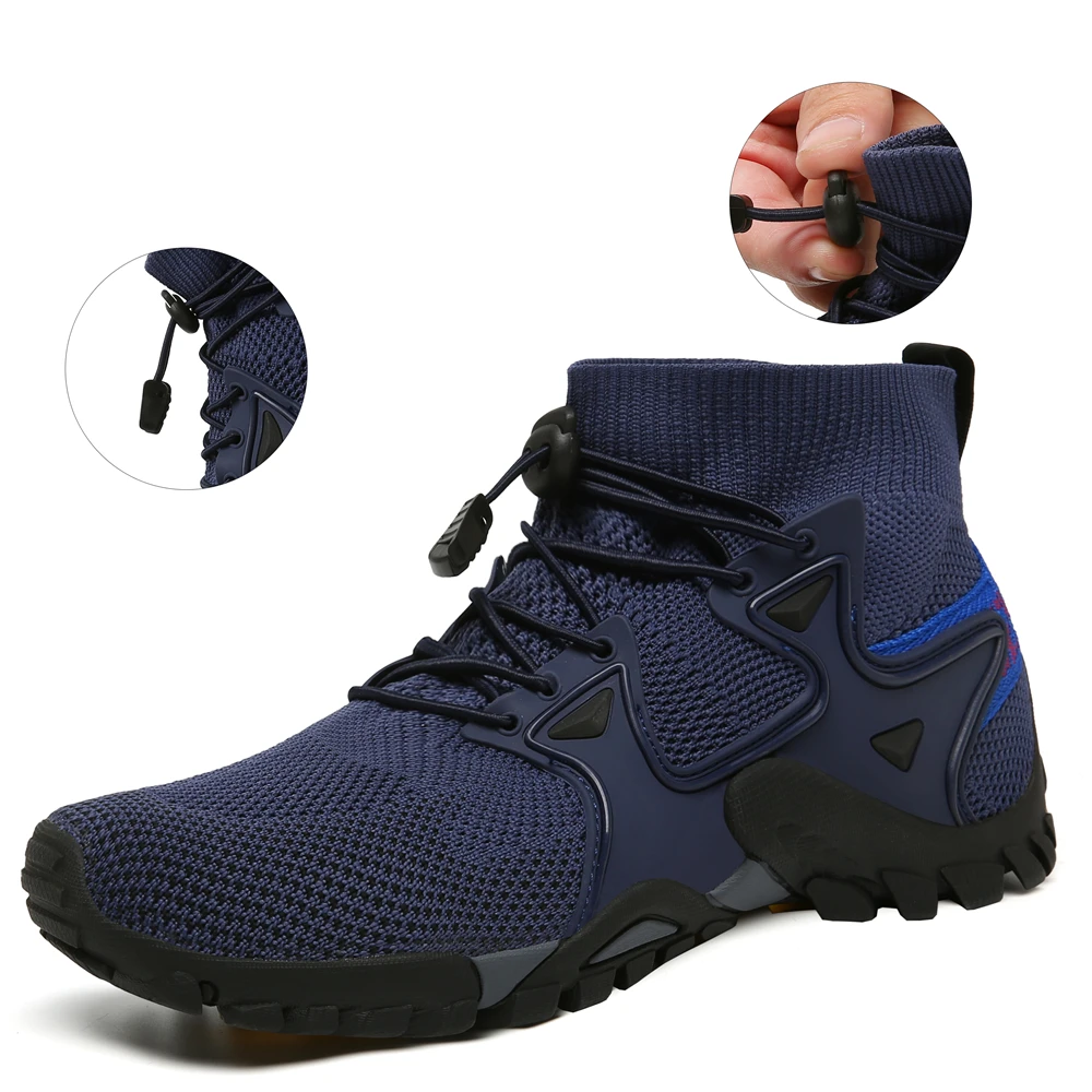Mesh Breathable Hiking Shoes Size 36-47 Mens Sneakers Outdoor Trail Trekking Mountain Climbing Sports Shoes For Male Summer 2022