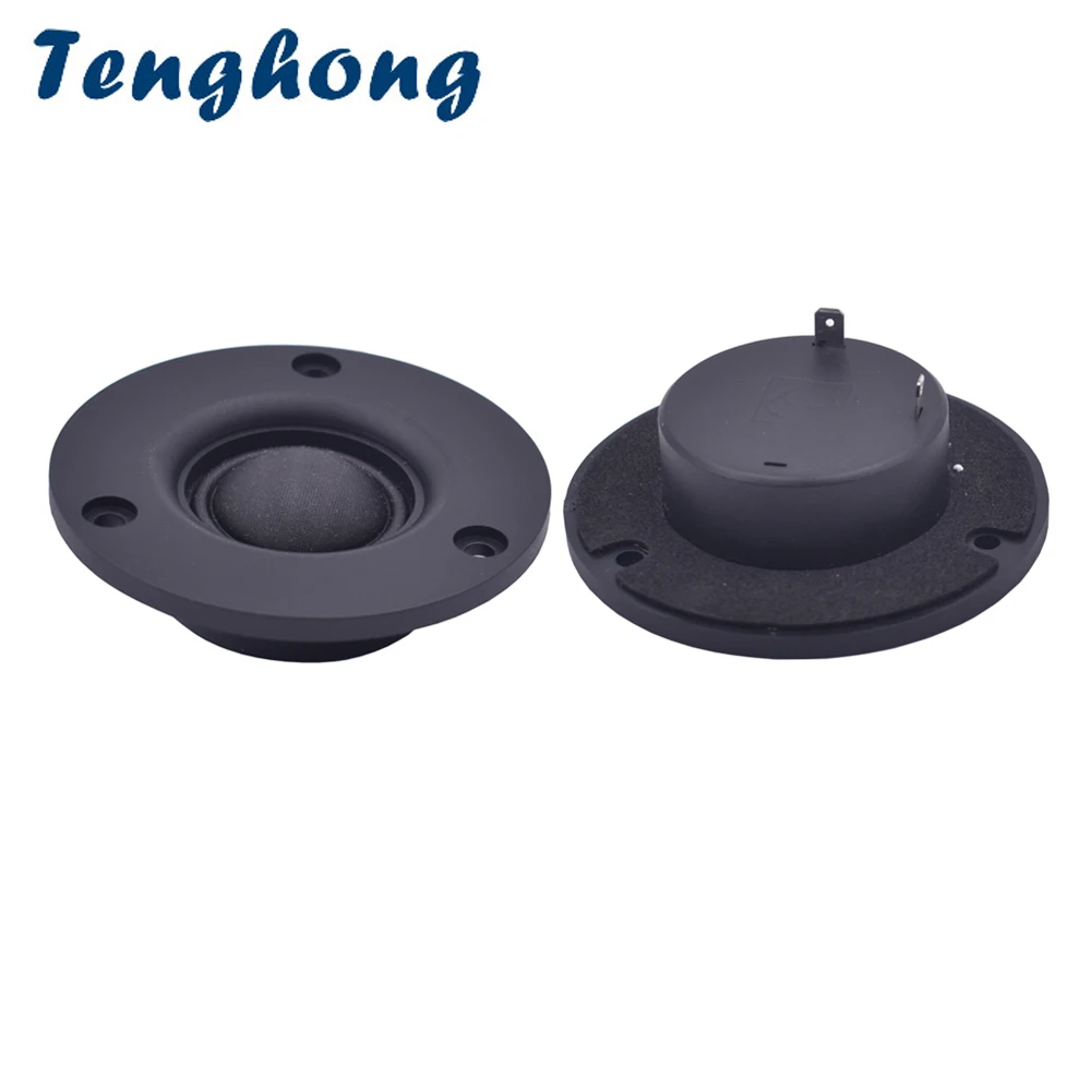 

Tenghong 2pcs 3 Inch Tweeter Audio Speaker 4Ohm 8Ohm 20W Silk Film Dome Treble Speaker For Home Theater Loudspeaker DIY 25 Core