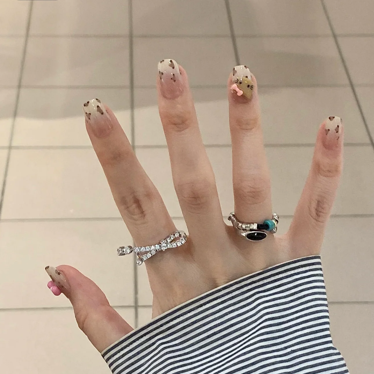 Новый Kawaii Sanrio HelloKitty для ногтей аниме милая красота студенческие аксессуары с