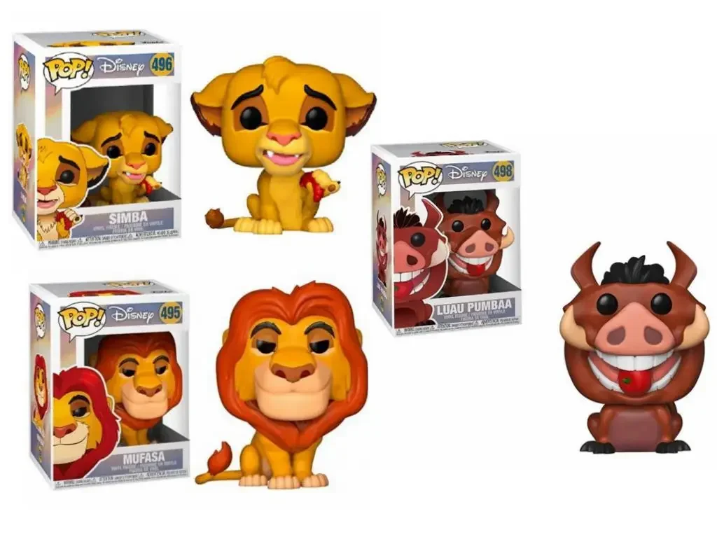 FUNKO POP мультфильм Лев Симба 302 # King LUAU PUMBAA 498 Виниловая фигурка сборная или детский