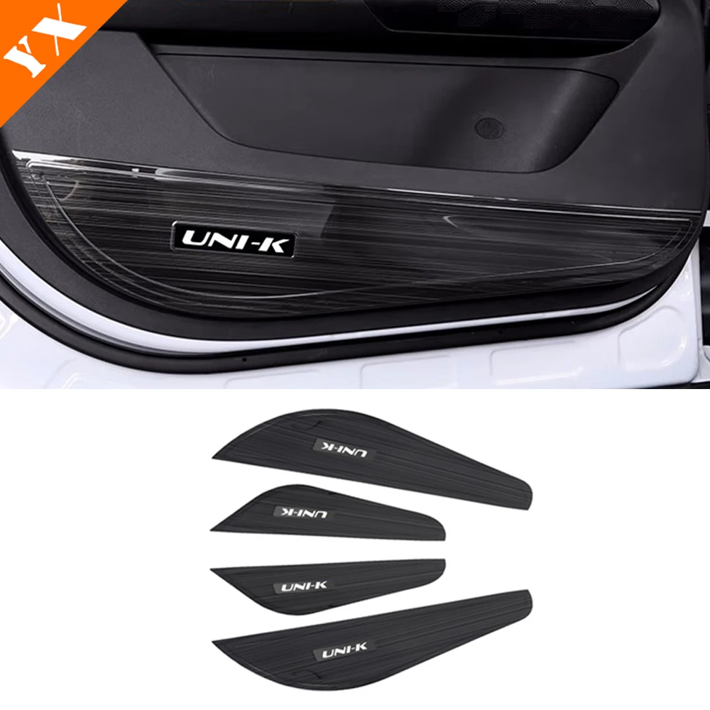 

Нержавеющая отделка, украшение для автомобильной двери, защита от ударов, пыли, декор для звуковых динамиков, защитная наклейка, чехол для Changan UNIK UNI-K 2021 +