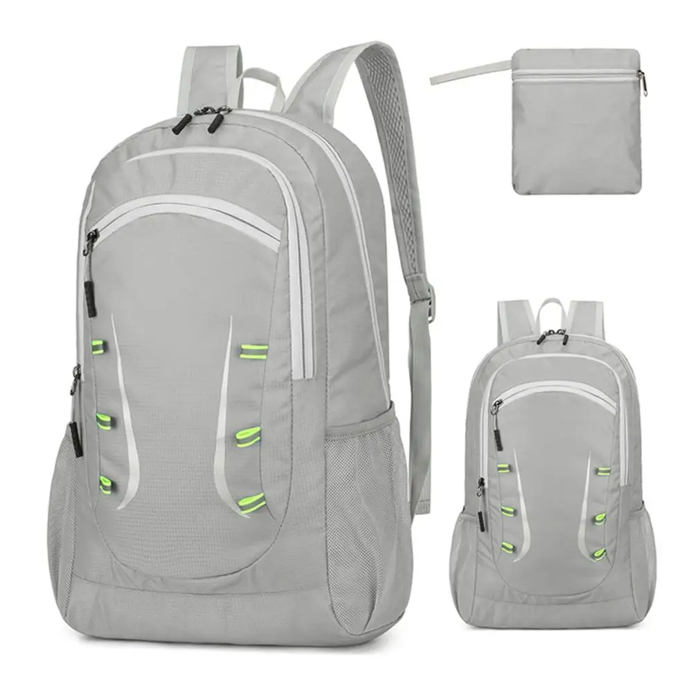 

Вместительный походный рюкзак унисекс со светоотражающей полосой, многофункциональная сумка для хранения, легкий складной ранец для занятий спортом на открытом воздухе