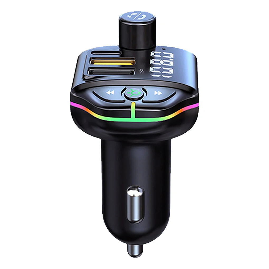 

Plastic Automotive Radio Transmitter Bluetooth-compatible 5.0 Memory Function Fast Charging Music Audio Receiver Adapter