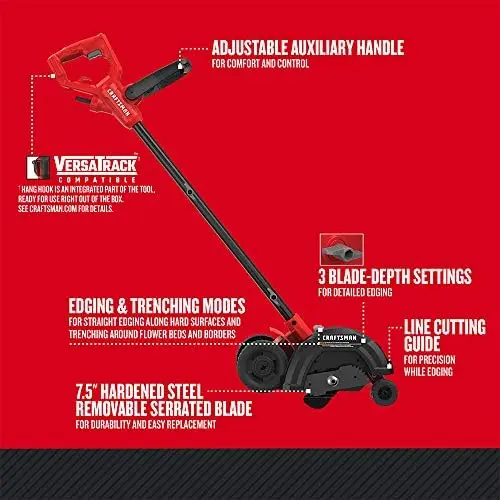 

Edger Tool, Corded, 12 Amp (CMEED400)