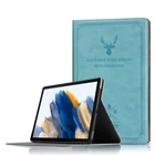 Рельефный чехол с головой оленя для Samsung Galaxy Tab A8 2021 SM-X200 SM-X205 10,5 дюйма, Ультратонкий чехол для планшетного ПК