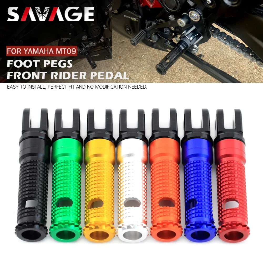 

For YAMAHA MT09 2021 Front Foot Pegs Footrest MT 09 SP MT-09 Tracer 2014-2023 FZ-09 Motorcycle Accessories Rider Pedal Footpeg