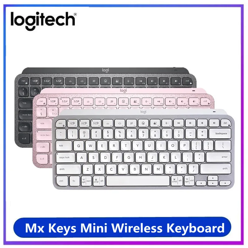 

Компактная Беспроводная Клавиатура Logitech MX, Bluetooth 2,4 ГГц, водонепроницаемая, тонкие высококлассные клавиши без цифровых чипов