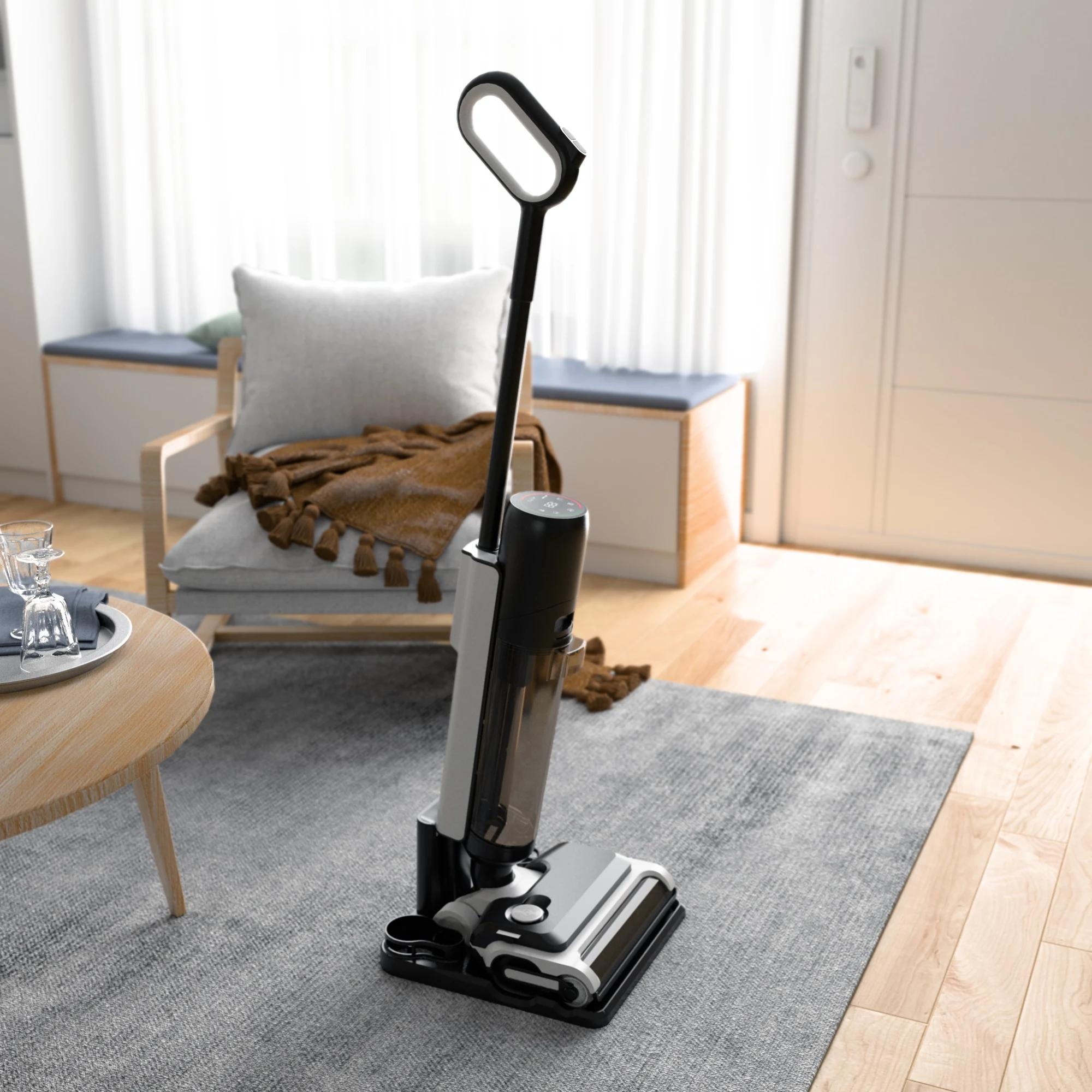 

High quality portable stick wireless floor cleaning handheld wet and dry carpet vacuum cleaner