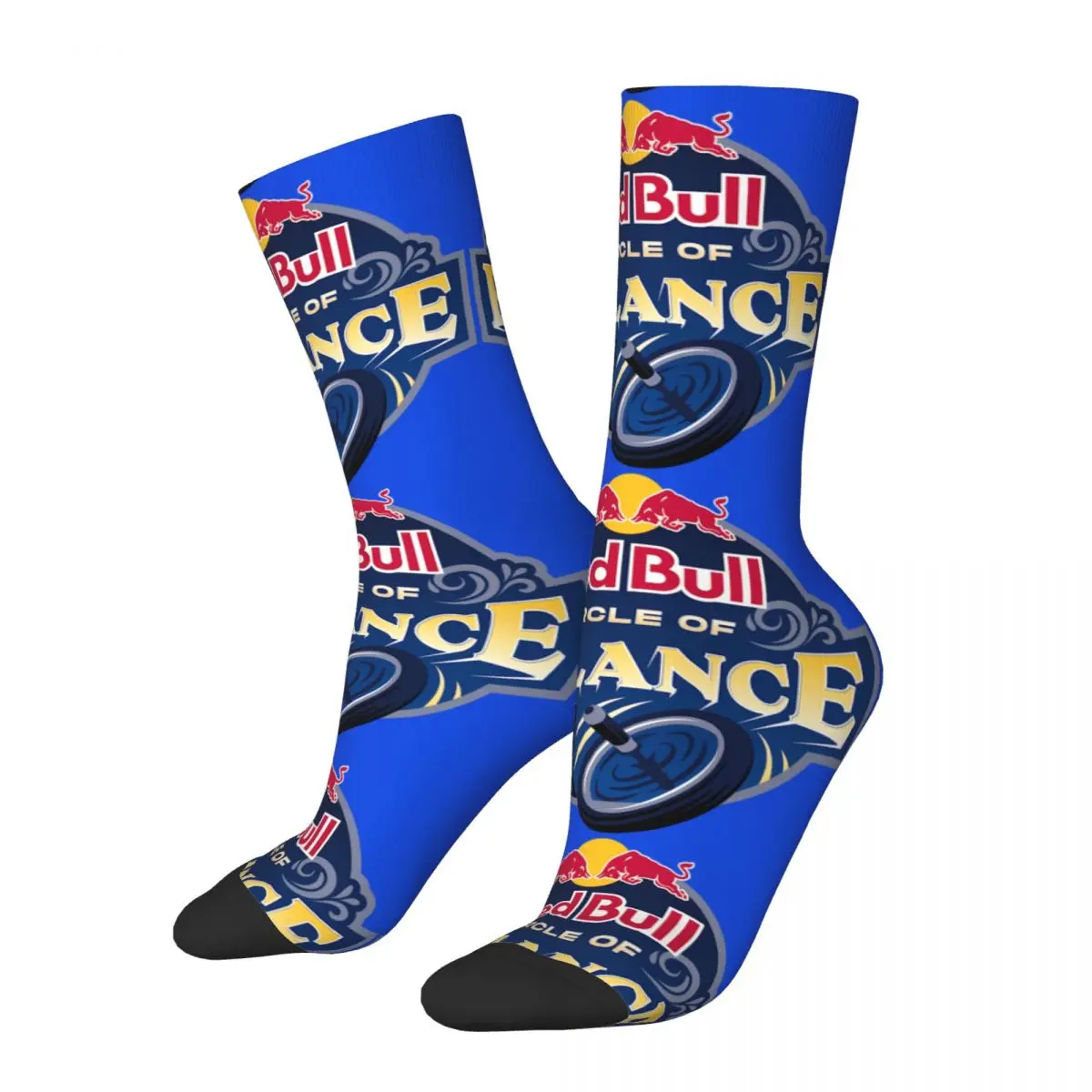 

Funny Crazy Sock for Men Bull Match Hip Hop Vintage Red Double-Bull Happy Quality Pattern Printed Boys Crew compression Sock