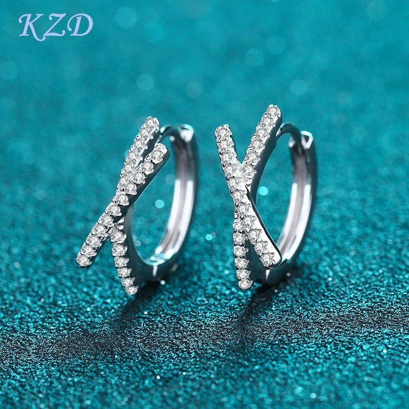 

Женские серьги из серебра 925 пробы, с муассанитом