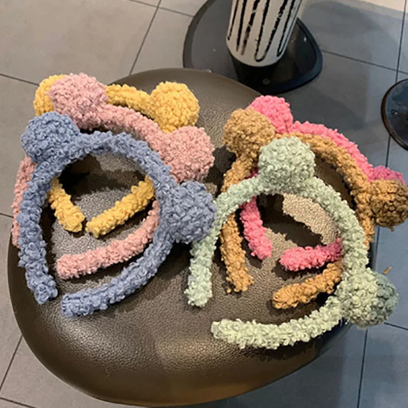 

Детский обруч для волос, с плюшевым медведем