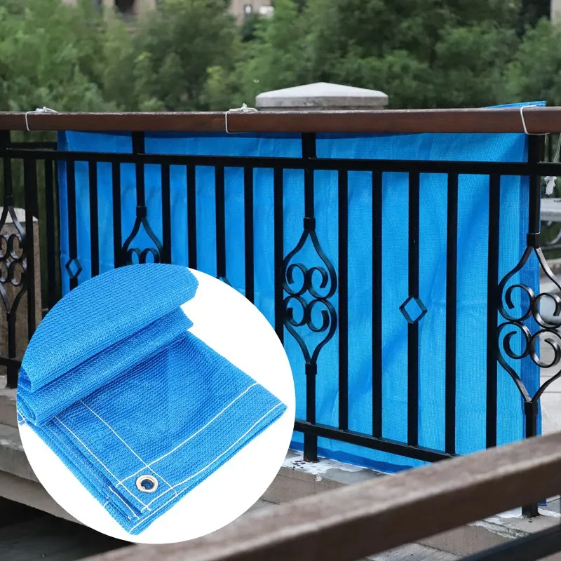 HDPE анти-УФ-синяя солнцезащитная сетка тент для кемпинга на открытом воздухе