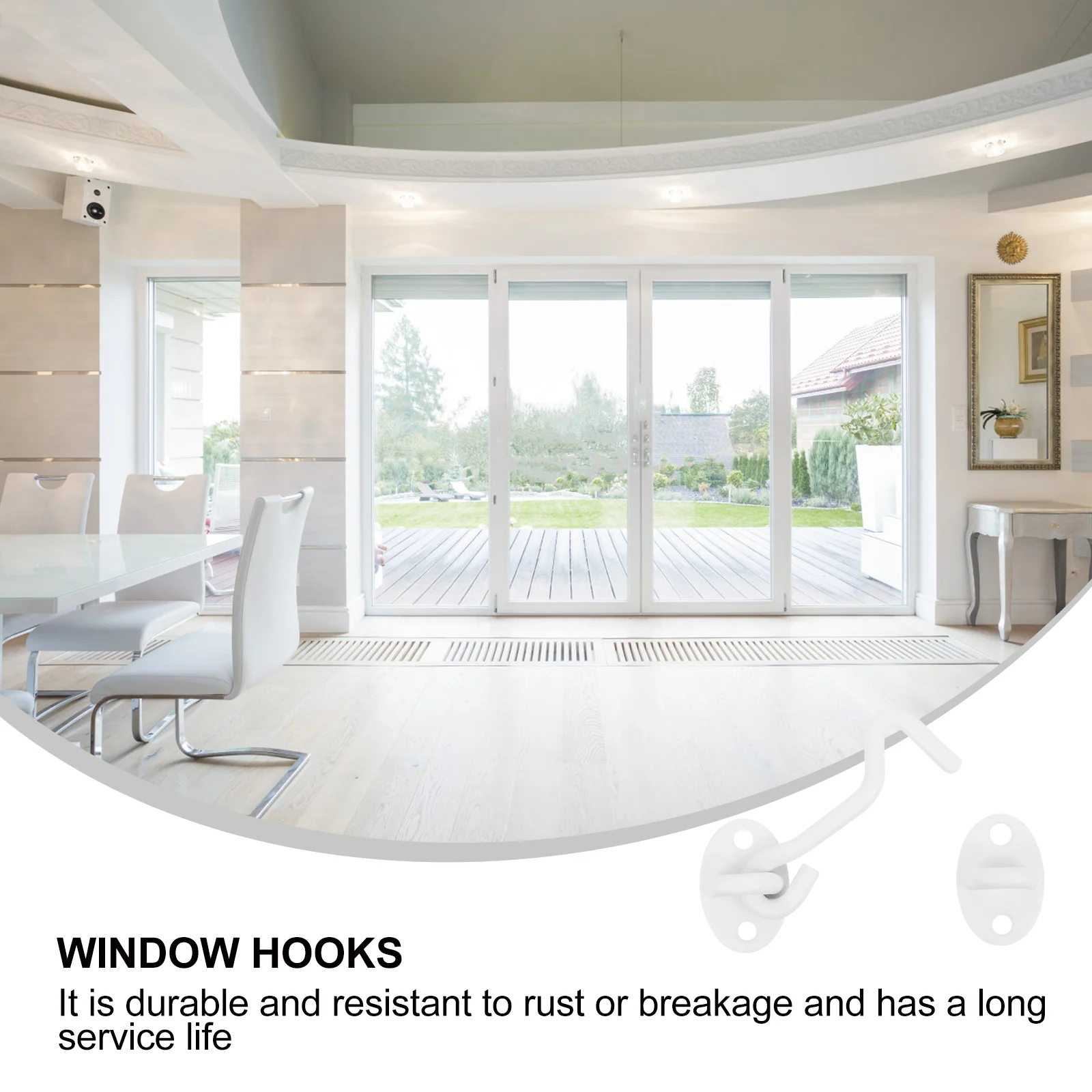 Дверной цепной замок и оконный воздушный крючок Крючки для кабины из нержавеющей