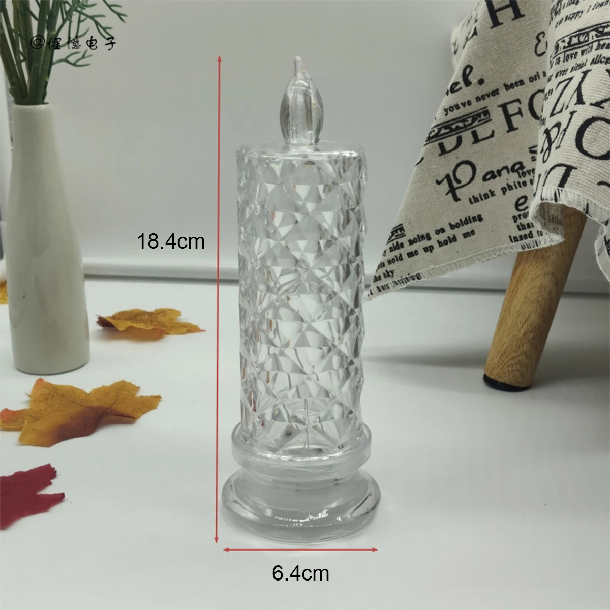 

YORYZENG LED Хрустальная Свеча Розовая Проекция