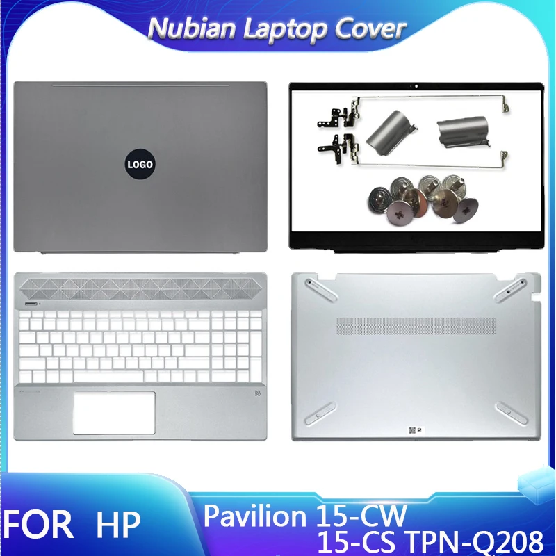 

For HP Pavilion 15-CW 15-CS TPN-Q208 15.6"Laptop LCD Back Cover/Hinges/Front Bezel/Palmrest/Bottom Case Top Case L28379-001