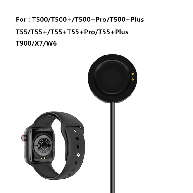 

J60A 2 Pin 4mm Space Charger Power Adapter Compatible with T500 Pro T500/X7- Charging Cradle Cable Bracket Smart Watch Holder