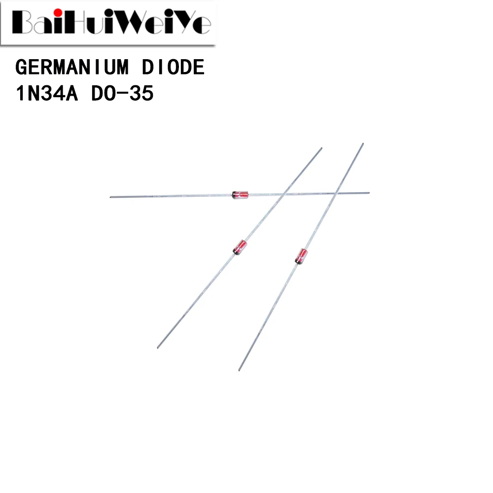50 шт. IN34A 1N34A 1N34 германиевый диод DO-35 Новый чипсет хорошего качества