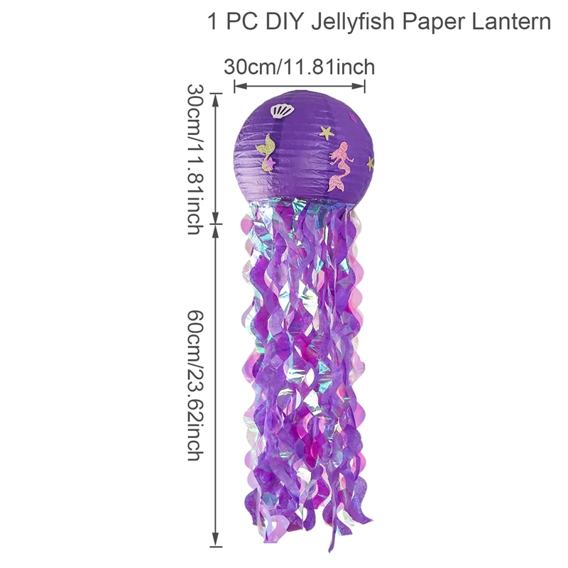 

Бумажный фонарь Русалочка Huiran