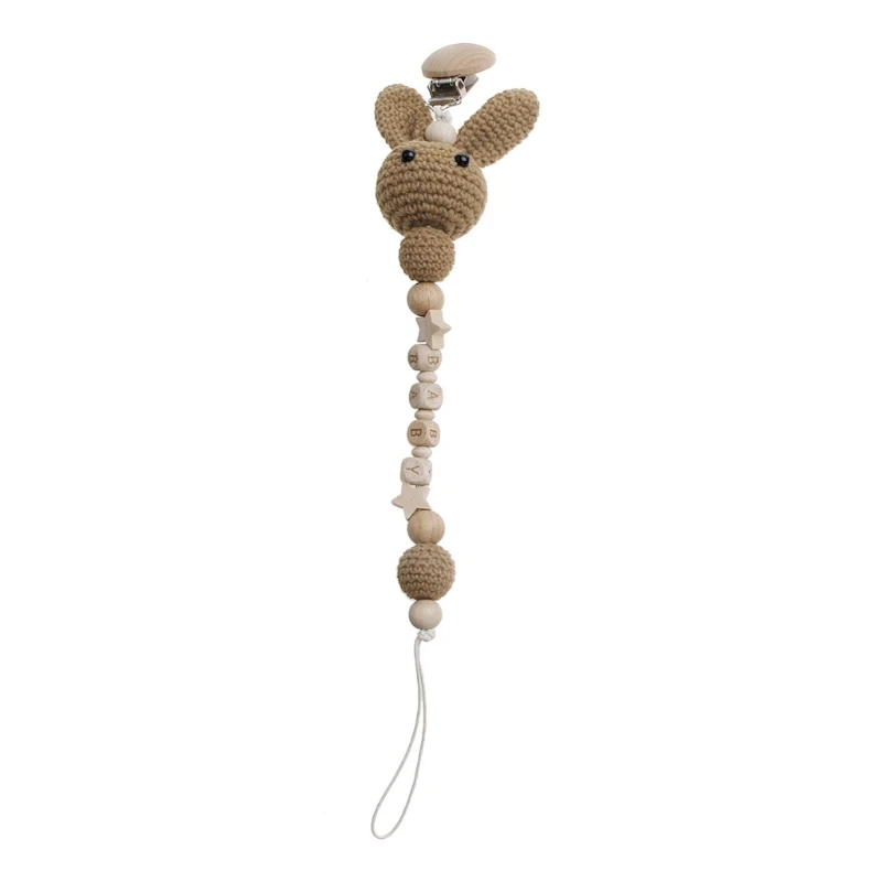 

57EE Silicone Weaning Chain Clip Pacifier Chain Attract Baby's Attention Eco-friendly