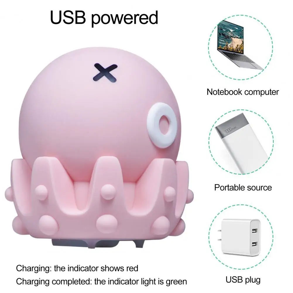 

LED Light Useful Flicker-Free 3 Styles USB Charging Cartoon Animal LED Night Light Party Favor for Household