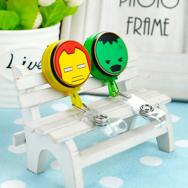 Подлинный Disney Marvel силиконовый значок-зажим нового фильма Spiderman Captain America моделирование держатель карты ID для мальчиков и девочек на работе.