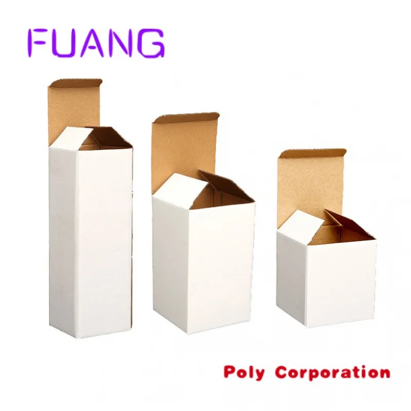 Flute carton printing recycling self adhesive e flute postage packing box custom internal printingpacking box for small business