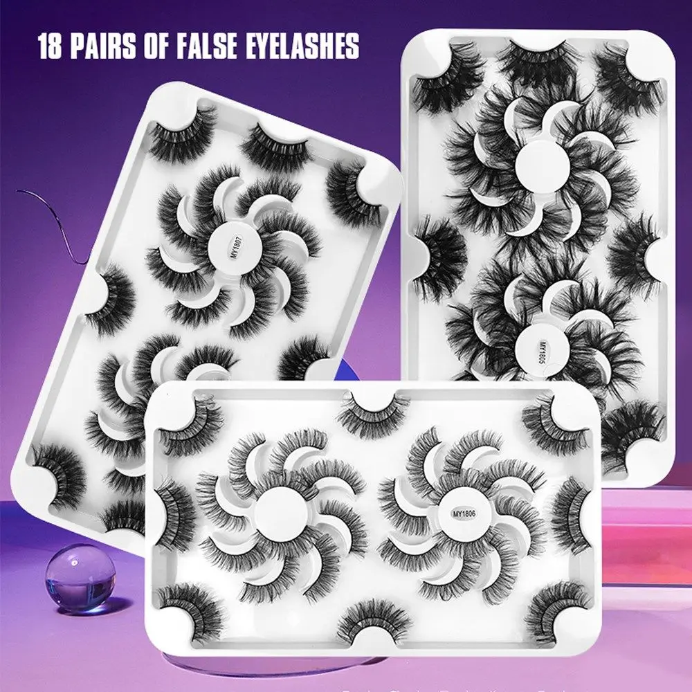 

Многослойные пушистые Накладные ресницы ручной работы с крестом, 8 дюймов