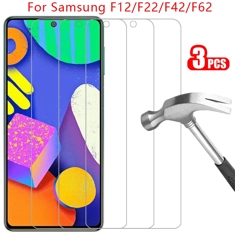 

Защитное закаленное стекло для samsung f62 f12 f22 f42 5g, Защита экрана для galaxy f 62 12 22 62f 12f 22f, пленка для samsun samsumg