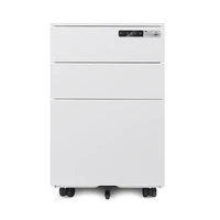 the factory sells convenient and concise 3 drawer mobile white steel filing cabinets