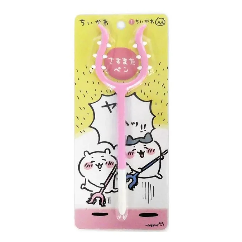 Фото Ручка-шариковая Chiikawa Hachiware Usagi Kawaii, аниме, мультяшная, черная, 0.5 мм, 100 штук, пластиковая, милая, модная, с гладким письмом, с рисунком Хэйл Страйк Роуд №4