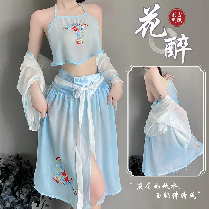 

Сексуальное белье Hanbok в старинном стиле, чистое желание флирта с горячей кроватью страстной формой, без комплекта, Сетчатое прозрачное, эро...